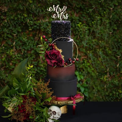 Mr and Mrs Script Cake Topper, cake topper engraved by Naked Wood Works